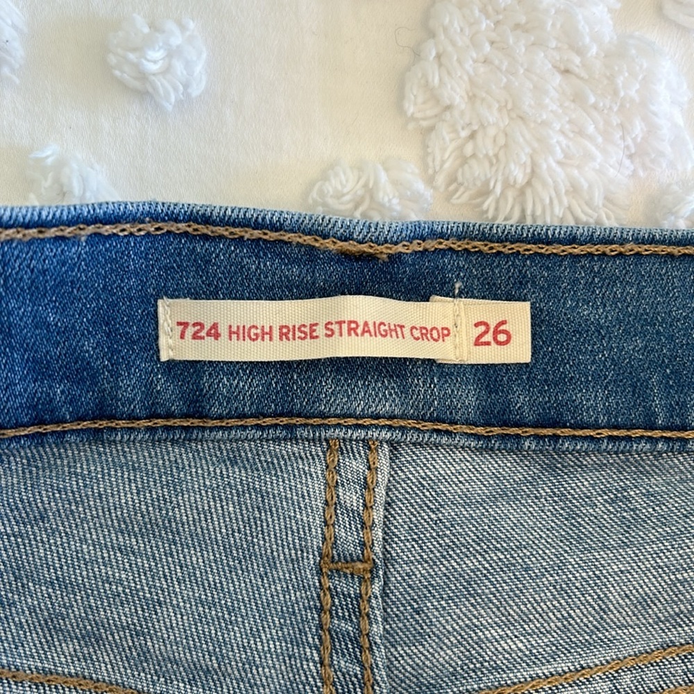 Levi’s High Rise Straight Crop - Picture 7 of 7